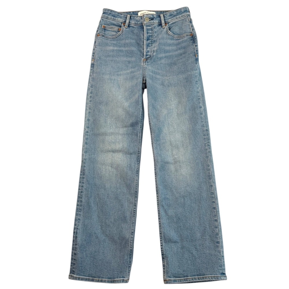 Denim‎ Forum Womens Arlo Curve Fit Straight Leg Jeans Sz 26 High Rise Stretch